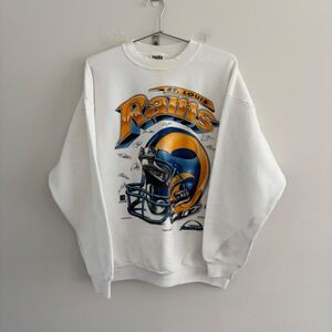 Vintage Tultex St. Louis Rams NFL Sweatshirt White XL